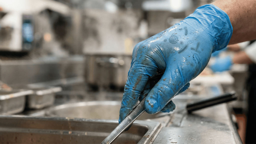 Contaminación cruzada por guantes: científicos alertan sobre prácticas peligrosas en la cocina